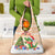Crocodile Snappy Christmas Grocery Bag Cute Alligator Holiday Tree Cartoon Design - Wonder Print Shop