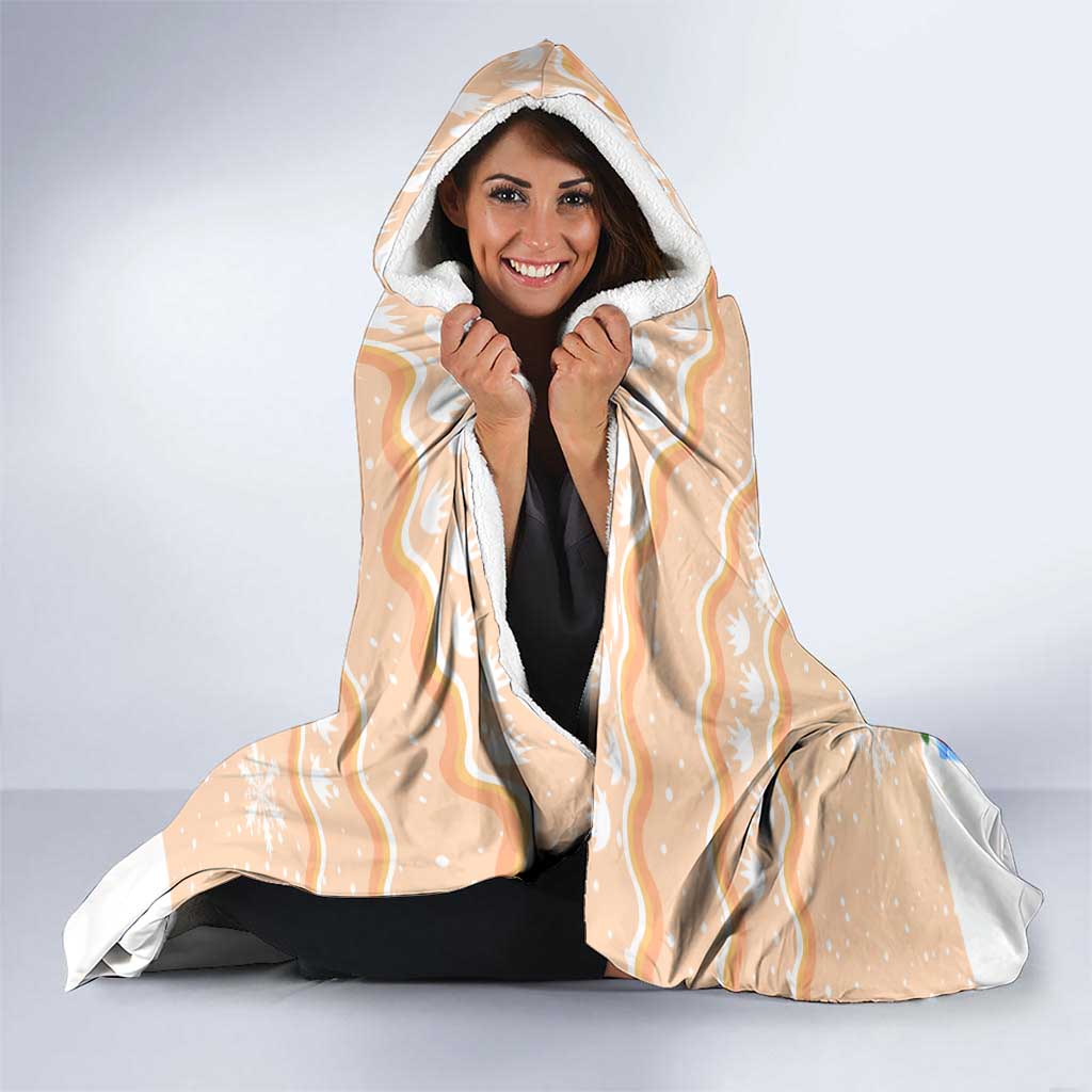 Crocodile Snappy Christmas Hooded Blanket Cute Alligator Holiday Tree Cartoon Design - Wonder Print Shop