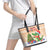 Crocodile Snappy Christmas Leather Tote Bag Cute Alligator Holiday Tree Cartoon Design - Wonder Print Shop