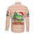 Crocodile Snappy Christmas Long Sleeve Button Shirt Cute Alligator Holiday Tree Cartoon Design - Wonder Print Shop
