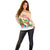 Crocodile Snappy Christmas Off Shoulder Sweater Cute Alligator Holiday Tree Cartoon Design - Wonder Print Shop