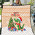 Crocodile Snappy Christmas Quilt Cute Alligator Holiday Tree Cartoon Design - Wonder Print Shop
