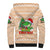 Crocodile Snappy Christmas Sherpa Hoodie Cute Alligator Holiday Tree Cartoon Design - Wonder Print Shop