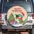 Crocodile Snappy Christmas Spare Tire Cover Cute Alligator Holiday Tree Cartoon Design - Wonder Print Shop