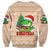 Crocodile Snappy Christmas Sweatshirt Cute Alligator Holiday Tree Cartoon Design - Wonder Print Shop