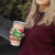 Crocodile Snappy Christmas Tumbler Cup Cute Alligator Holiday Tree Cartoon Design - Wonder Print Shop