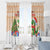 Crocodile Snappy Christmas Window Curtain Cute Alligator Holiday Tree Cartoon Design - Wonder Print Shop