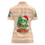 Crocodile Snappy Christmas Women Polo Shirt Cute Alligator Holiday Tree Cartoon Design - Wonder Print Shop