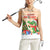 Crocodile Snappy Christmas Women Sleeveless Polo Shirt Cute Alligator Holiday Tree Cartoon Design - Wonder Print Shop
