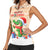 Crocodile Snappy Christmas Women Sleeveless Polo Shirt Cute Alligator Holiday Tree Cartoon Design - Wonder Print Shop