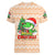 Crocodile Snappy Christmas Women V-Neck T-Shirt Cute Alligator Holiday Tree Cartoon Design - Wonder Print Shop