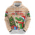 Crocodile Snappy Christmas Zip Hoodie Cute Alligator Holiday Tree Cartoon Design - Wonder Print Shop