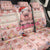 Moodeng Christmas Back Car Seat Cover Cute Hippo Holiday with Pastel Floral Festive Vibes - Wonder Print Shop