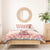 Moodeng Christmas Bedding Set Cute Hippo Holiday with Pastel Floral Festive Vibes - Wonder Print Shop