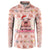 Moodeng Christmas Button Sweatshirt Cute Hippo Holiday with Pastel Floral Festive Vibes - Wonder Print Shop