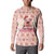 Moodeng Christmas Button Sweatshirt Cute Hippo Holiday with Pastel Floral Festive Vibes - Wonder Print Shop