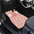 Moodeng Christmas Car Mats Cute Hippo Holiday with Pastel Floral Festive Vibes - Wonder Print Shop