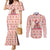 Moodeng Christmas Couples Matching Mermaid Dress and Long Sleeve Button Shirt Cute Hippo Holiday with Pastel Floral Festive Vibes - Wonder Print Shop