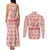 Moodeng Christmas Couples Matching Tank Maxi Dress and Long Sleeve Button Shirt Cute Hippo Holiday with Pastel Floral Festive Vibes - Wonder Print Shop