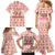 Moodeng Christmas Family Matching Mermaid Dress and Hawaiian Shirt Cute Hippo Holiday with Pastel Floral Festive Vibes - Wonder Print Shop