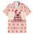 Moodeng Christmas Family Matching Mermaid Dress and Hawaiian Shirt Cute Hippo Holiday with Pastel Floral Festive Vibes - Wonder Print Shop