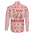 Moodeng Christmas Family Matching Off The Shoulder Long Sleeve Dress and Hawaiian Shirt Cute Hippo Holiday with Pastel Floral Festive Vibes - Wonder Print Shop