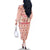 Moodeng Christmas Family Matching Off The Shoulder Long Sleeve Dress and Hawaiian Shirt Cute Hippo Holiday with Pastel Floral Festive Vibes - Wonder Print Shop