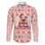 Moodeng Christmas Family Matching Off Shoulder Maxi Dress and Hawaiian Shirt Cute Hippo Holiday with Pastel Floral Festive Vibes - Wonder Print Shop