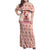 Moodeng Christmas Family Matching Off Shoulder Maxi Dress and Hawaiian Shirt Cute Hippo Holiday with Pastel Floral Festive Vibes - Wonder Print Shop