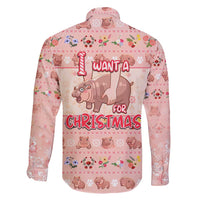 Moodeng Christmas Family Matching Short Sleeve Bodycon Dress and Hawaiian Shirt Cute Hippo Holiday with Pastel Floral Festive Vibes - Wonder Print Shop