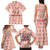 Moodeng Christmas Family Matching Tank Maxi Dress and Hawaiian Shirt Cute Hippo Holiday with Pastel Floral Festive Vibes - Wonder Print Shop