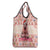 Moodeng Christmas Grocery Bag Cute Hippo Holiday with Pastel Floral Festive Vibes - Wonder Print Shop