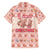 Moodeng Christmas Hawaiian Shirt Cute Hippo Holiday with Pastel Floral Festive Vibes - Wonder Print Shop