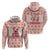 Moodeng Christmas Hoodie Cute Hippo Holiday with Pastel Floral Festive Vibes - Wonder Print Shop