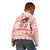 Moodeng Christmas Kid Hoodie Cute Hippo Holiday with Pastel Floral Festive Vibes - Wonder Print Shop