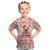 Moodeng Christmas Kid T Shirt Cute Hippo Holiday with Pastel Floral Festive Vibes - Wonder Print Shop