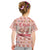 Moodeng Christmas Kid T Shirt Cute Hippo Holiday with Pastel Floral Festive Vibes - Wonder Print Shop