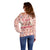 Moodeng Christmas Off Shoulder Sweater Cute Hippo Holiday with Pastel Floral Festive Vibes - Wonder Print Shop