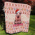Moodeng Christmas Quilt Cute Hippo Holiday with Pastel Floral Festive Vibes - Wonder Print Shop