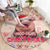 Moodeng Christmas Round Carpet Cute Hippo Holiday with Pastel Floral Festive Vibes - Wonder Print Shop
