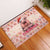Moodeng Christmas Rubber Doormat Cute Hippo Holiday with Pastel Floral Festive Vibes - Wonder Print Shop