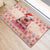 Moodeng Christmas Rubber Doormat Cute Hippo Holiday with Pastel Floral Festive Vibes - Wonder Print Shop