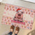 Moodeng Christmas Rubber Doormat Cute Hippo Holiday with Pastel Floral Festive Vibes - Wonder Print Shop