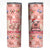 Moodeng Christmas Skinny Tumbler Cute Hippo Holiday with Pastel Floral Festive Vibes - Wonder Print Shop