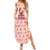 Moodeng Christmas Summer Maxi Dress Cute Hippo Holiday with Pastel Floral Festive Vibes - Wonder Print Shop