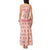 Moodeng Christmas Tank Maxi Dress Cute Hippo Holiday with Pastel Floral Festive Vibes - Wonder Print Shop