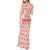 Moodeng Christmas Tank Maxi Dress Cute Hippo Holiday with Pastel Floral Festive Vibes - Wonder Print Shop