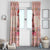 Moodeng Christmas Window Curtain Cute Hippo Holiday with Pastel Floral Festive Vibes - Wonder Print Shop