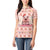 Moodeng Christmas Women Polo Shirt Cute Hippo Holiday with Pastel Floral Festive Vibes - Wonder Print Shop