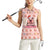 Moodeng Christmas Women Sleeveless Polo Shirt Cute Hippo Holiday with Pastel Floral Festive Vibes - Wonder Print Shop